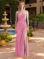 Velvet Prom Dress with Beaded Applique 