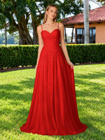 Chiffon Bridesmaid Dress with Ruched Design 