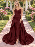 Strapless Sequin Prom Dress 