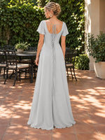 Flutter Sleeves Bridesmaid Dress 