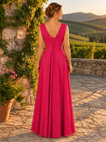 Pleated Mother of The Bride Dress 