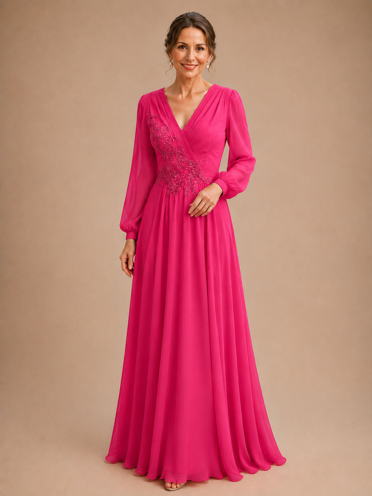 Chiffon Mother of The Bride Dress 