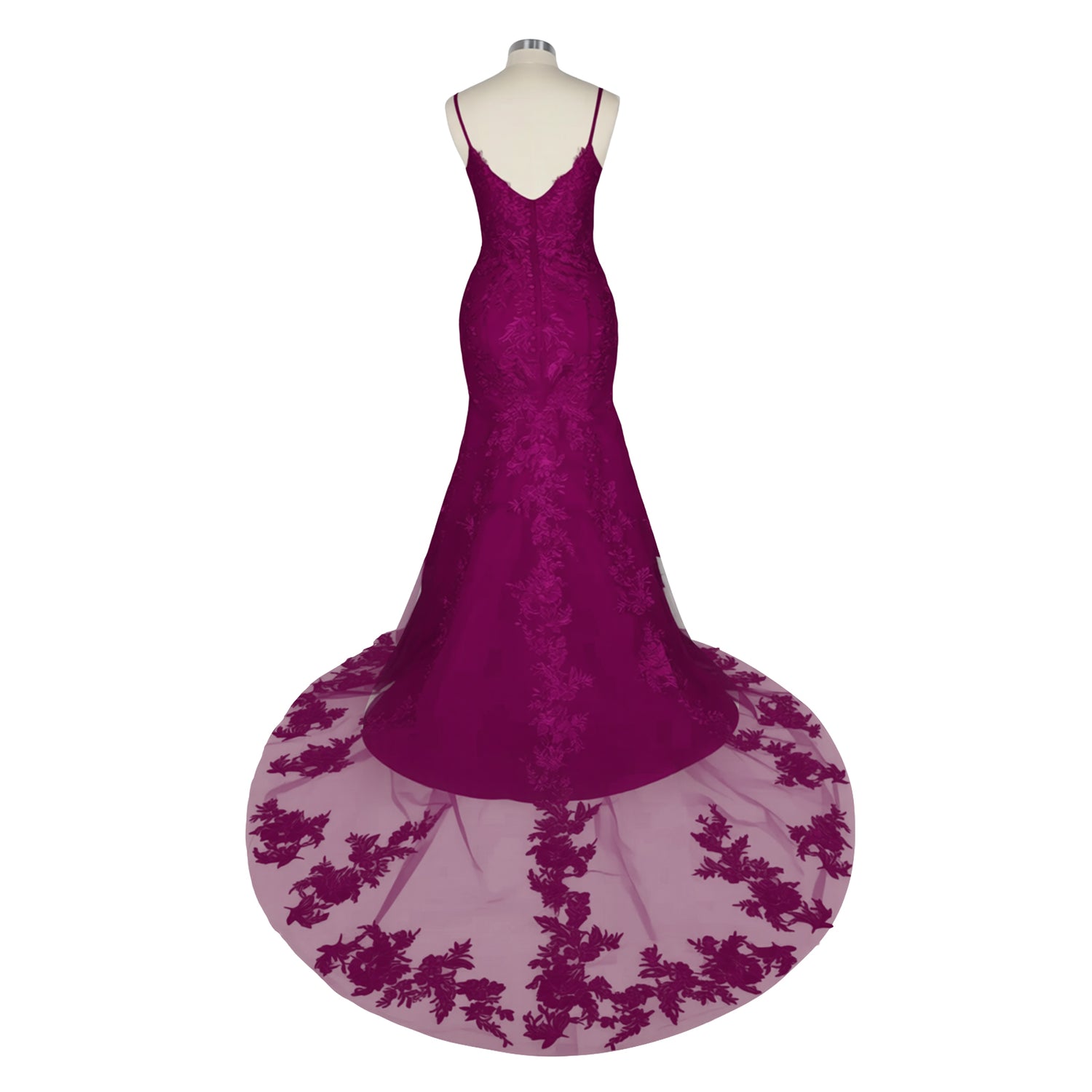 Lace Mermaid Wedding Dress 