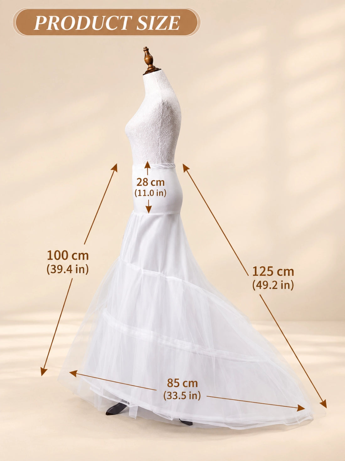 Adjustable Bridal Hoop Petticoat 