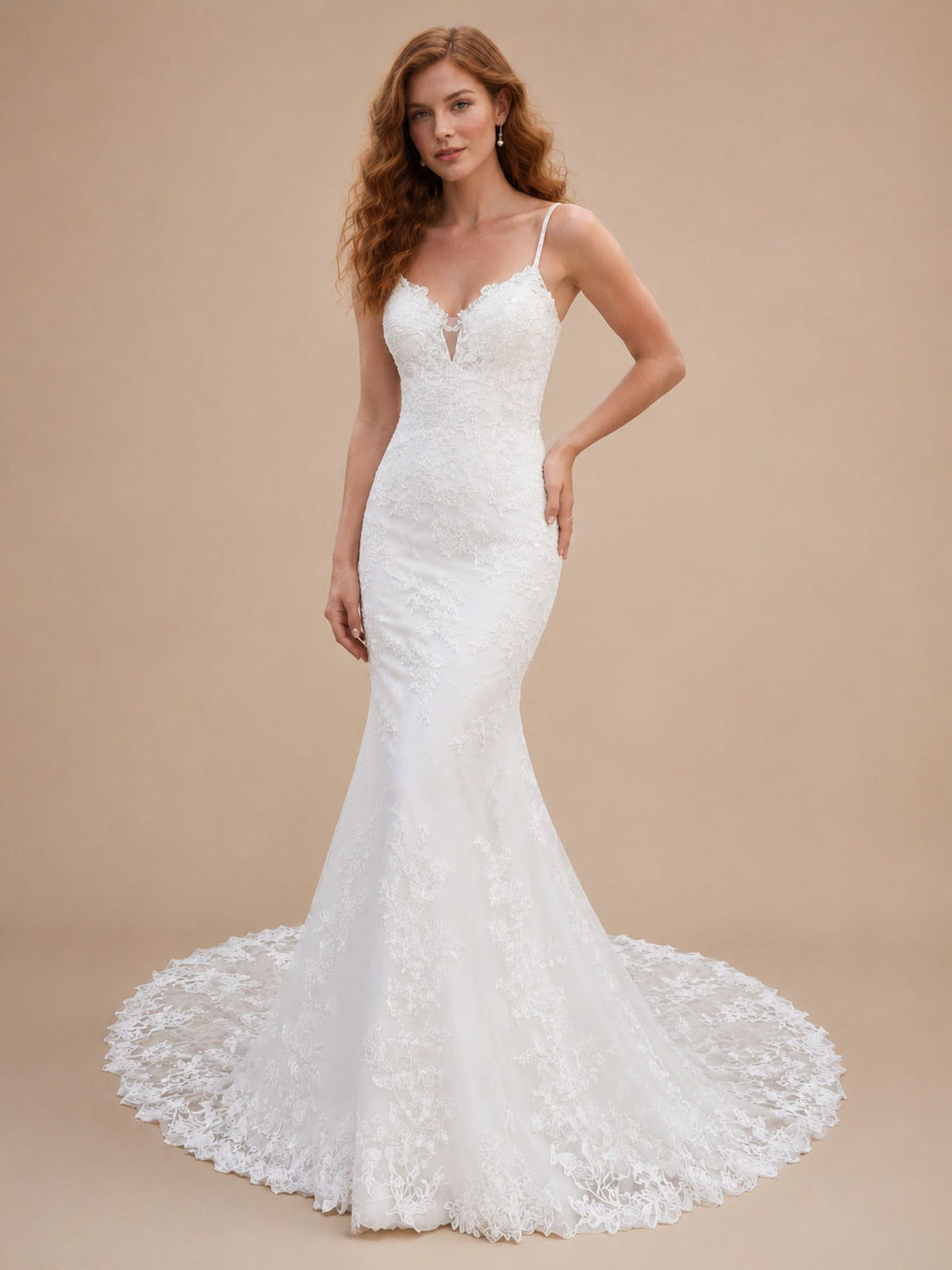 Lace Mermaid Wedding Dress 