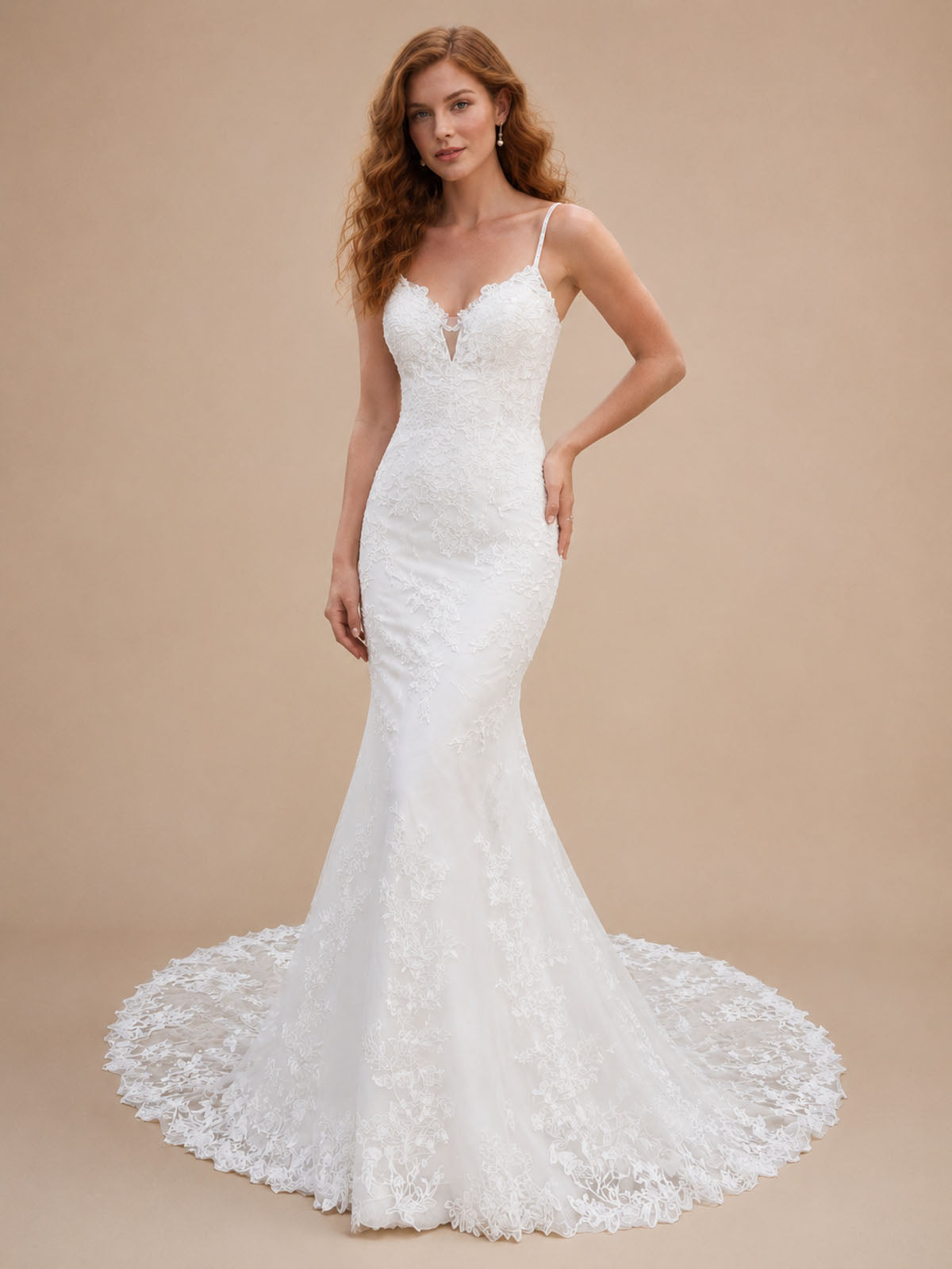 Lace Mermaid Wedding Dress 
