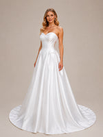 Strapless Sweetheart Wedding Dress 
