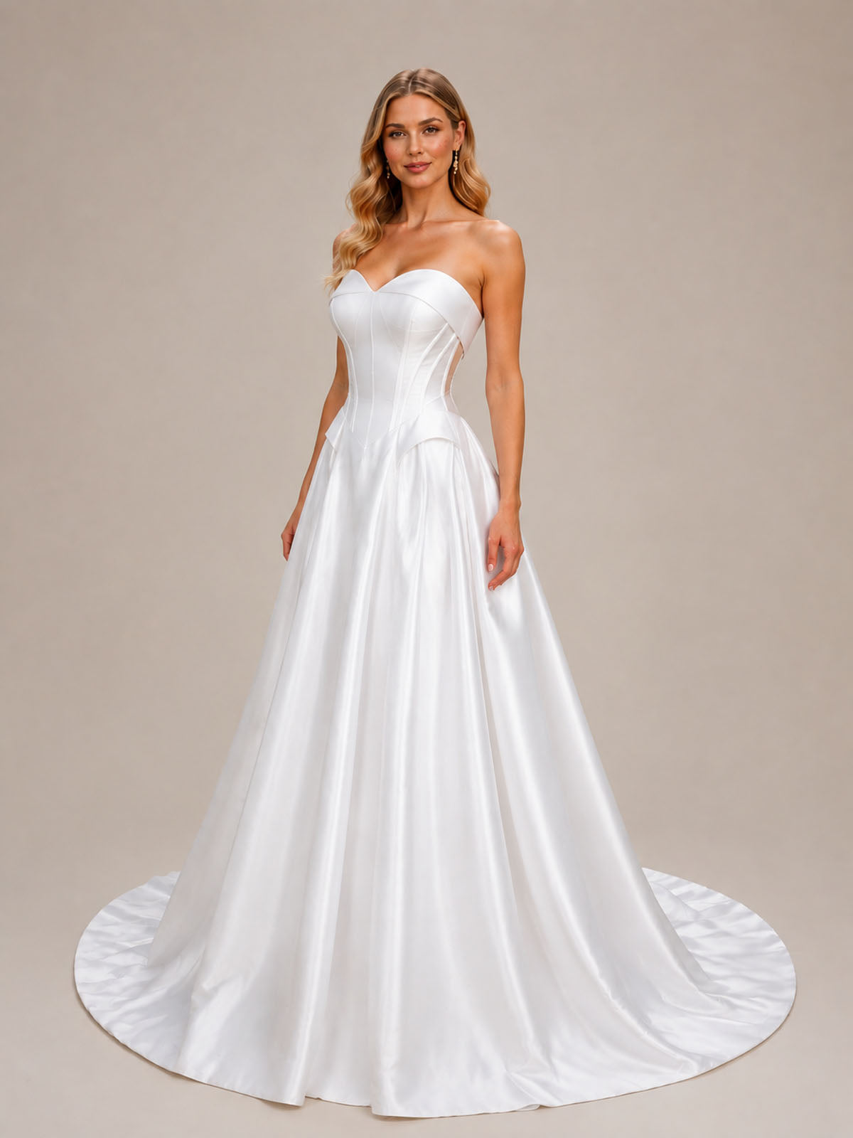 Strapless Sweetheart Wedding Dress 