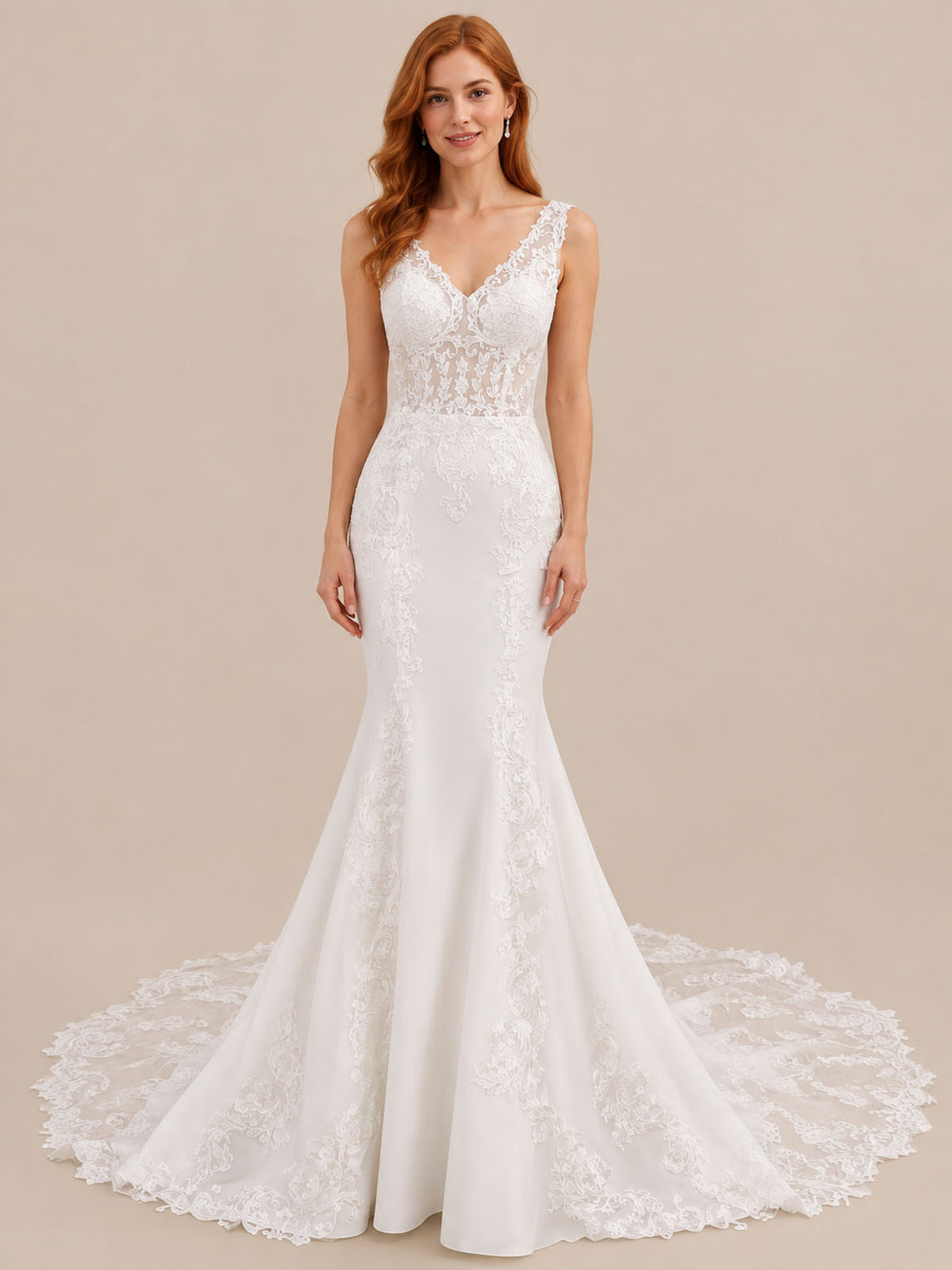 Mermaid Lace Wedding Dress 
