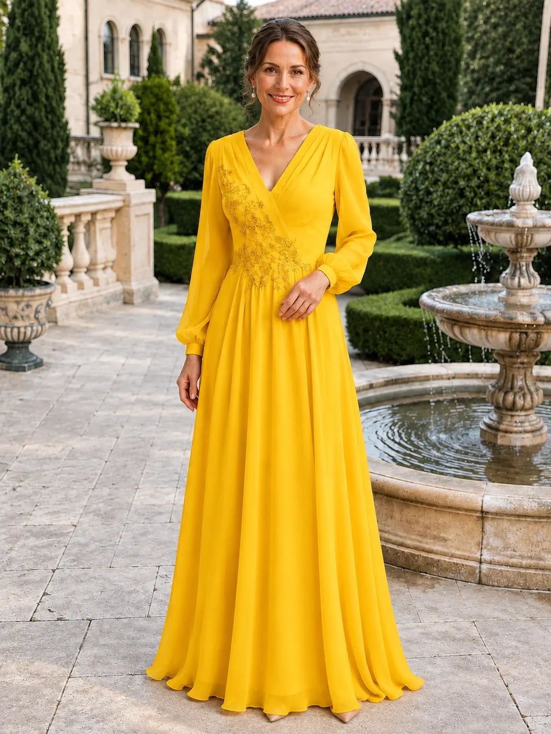 Chiffon Mother of The Bride Dress 