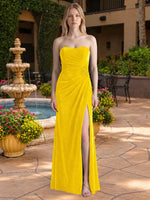 Velvet Prom Dress with Beaded Applique 