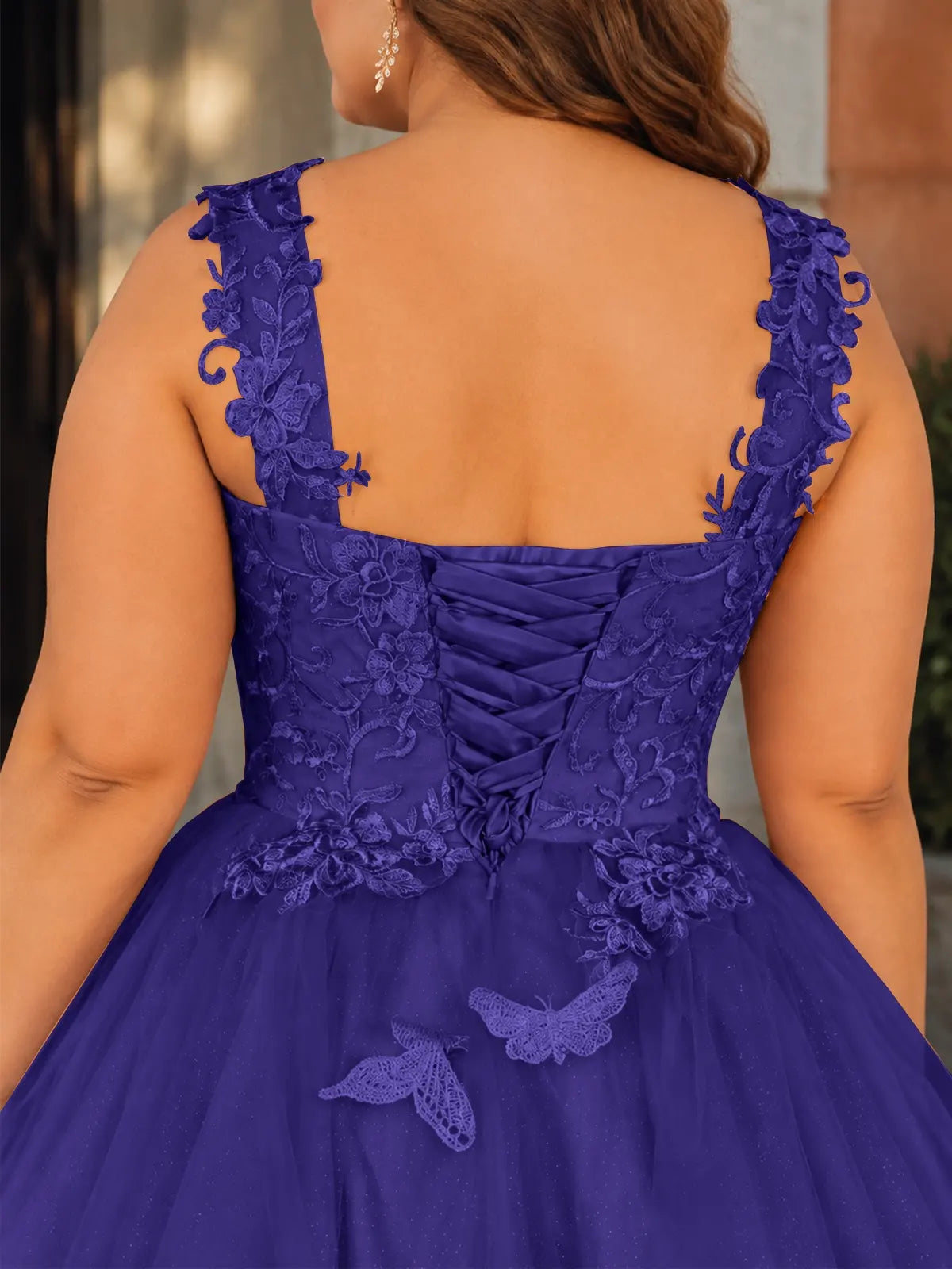 Tulle Sweetheart A-line Dress-Plus Size