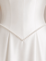 Off-the-Shoulder Wedding Dress with Side Slit
