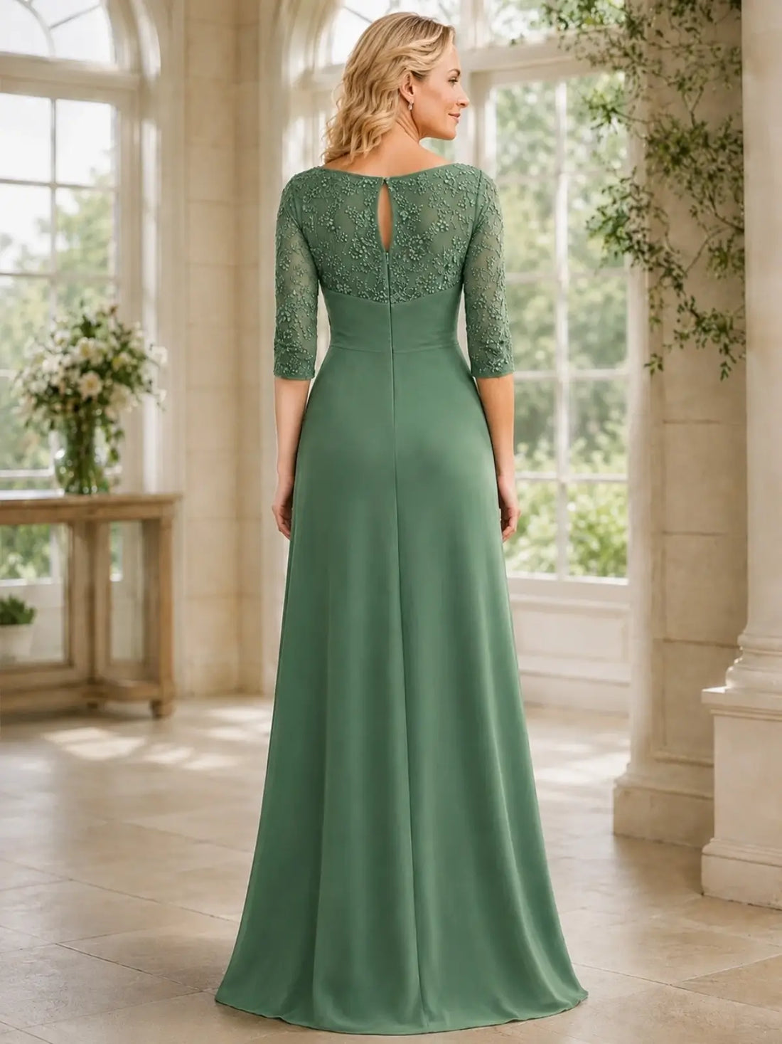 A-line Chiffon Mother of the Bride Dress