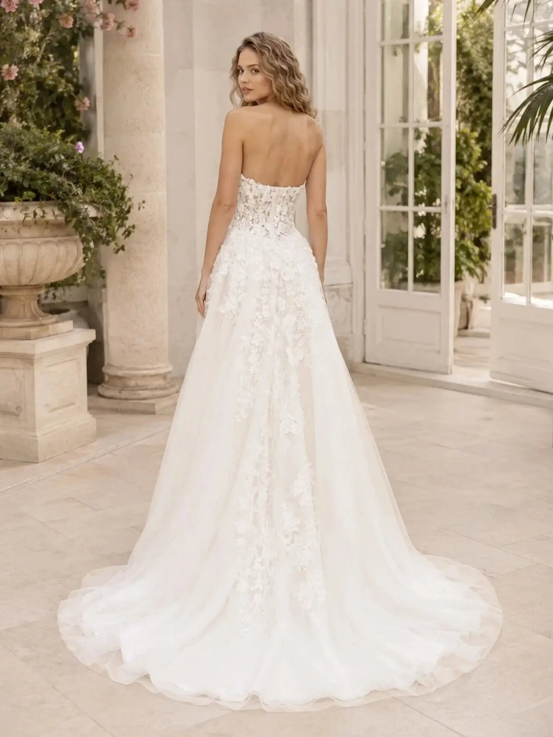 A-Line Wedding Dress with Corset Bodice