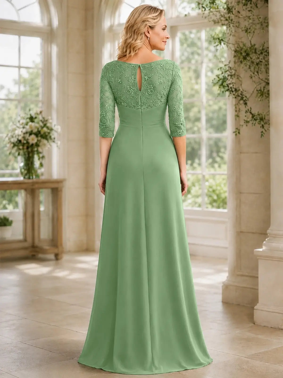 A-line Chiffon Mother of the Bride Dress