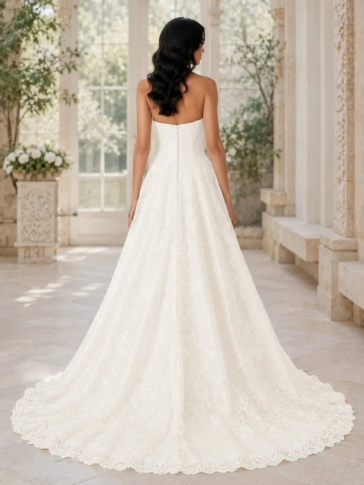 Romantic A-Line Wedding Dress