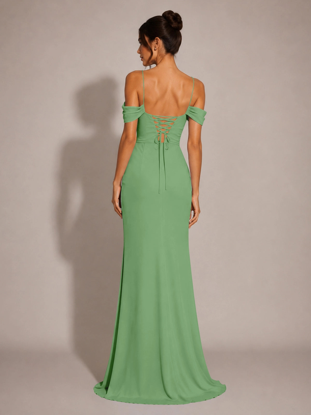 Trumpet Bridesmaid Dress with Slit