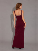 Sheath Prom Dress with Crystal Trim