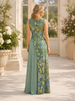 Lace Mother of the Bride Dress with Applique Details