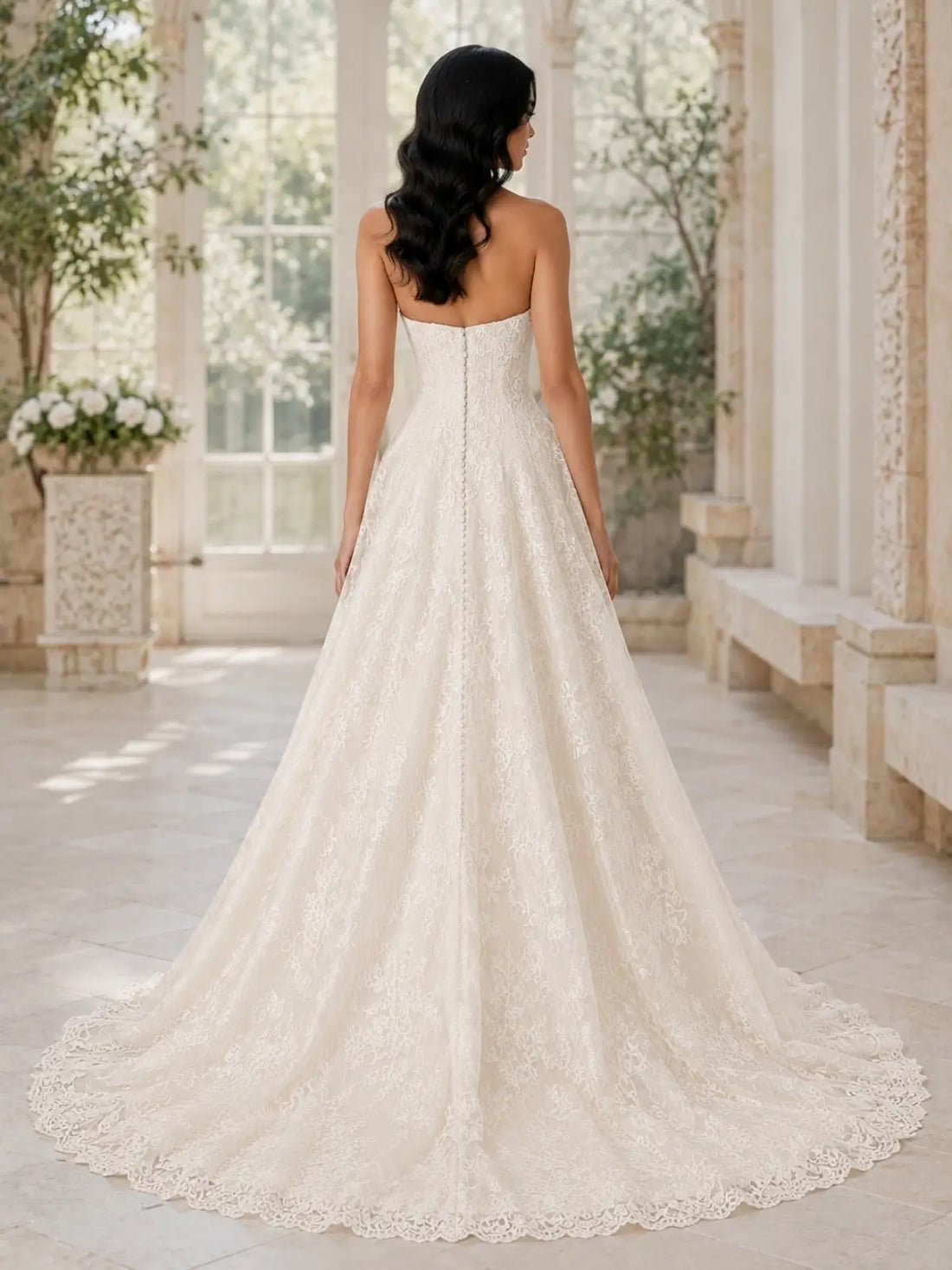 Romantic A-Line Wedding Dress