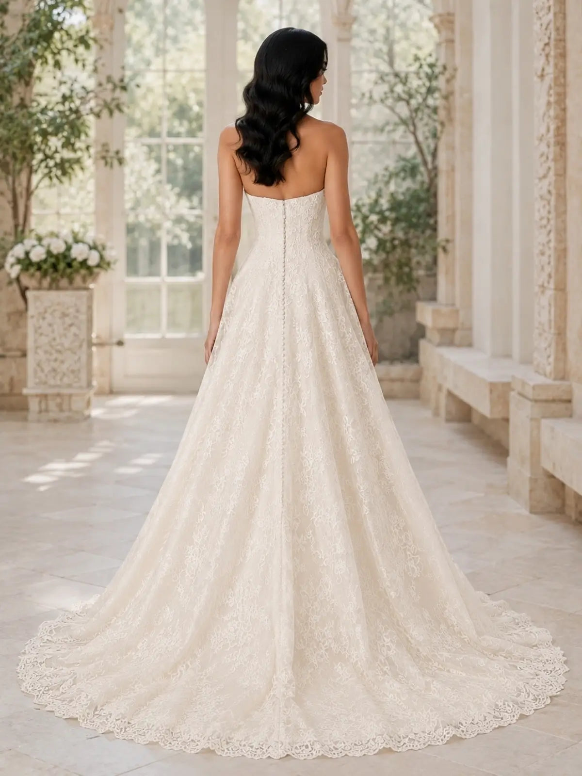 Romantic A-Line Wedding Dress