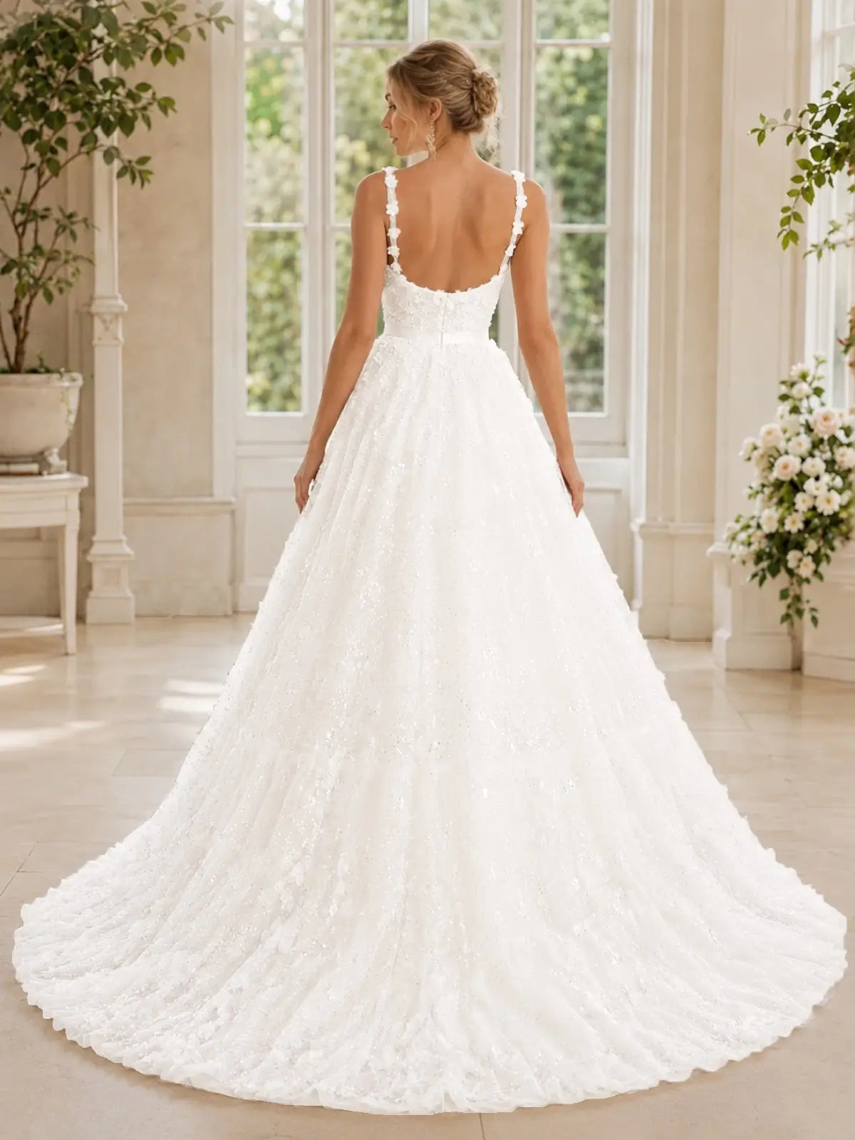 Tulle Ball Gown Wedding Dress