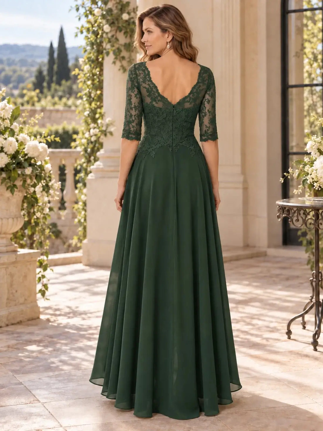 High-Low A-Line Mother of the Bride Dress