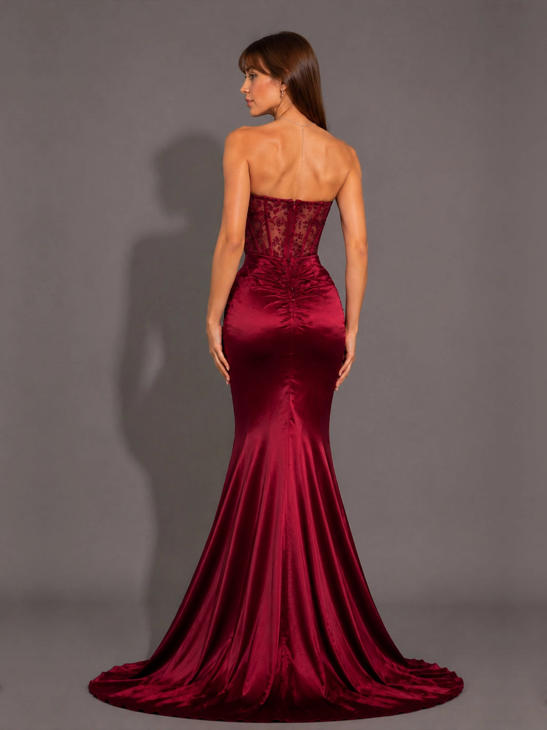 Silk-like Prom Dress with Sweetheart Neckline