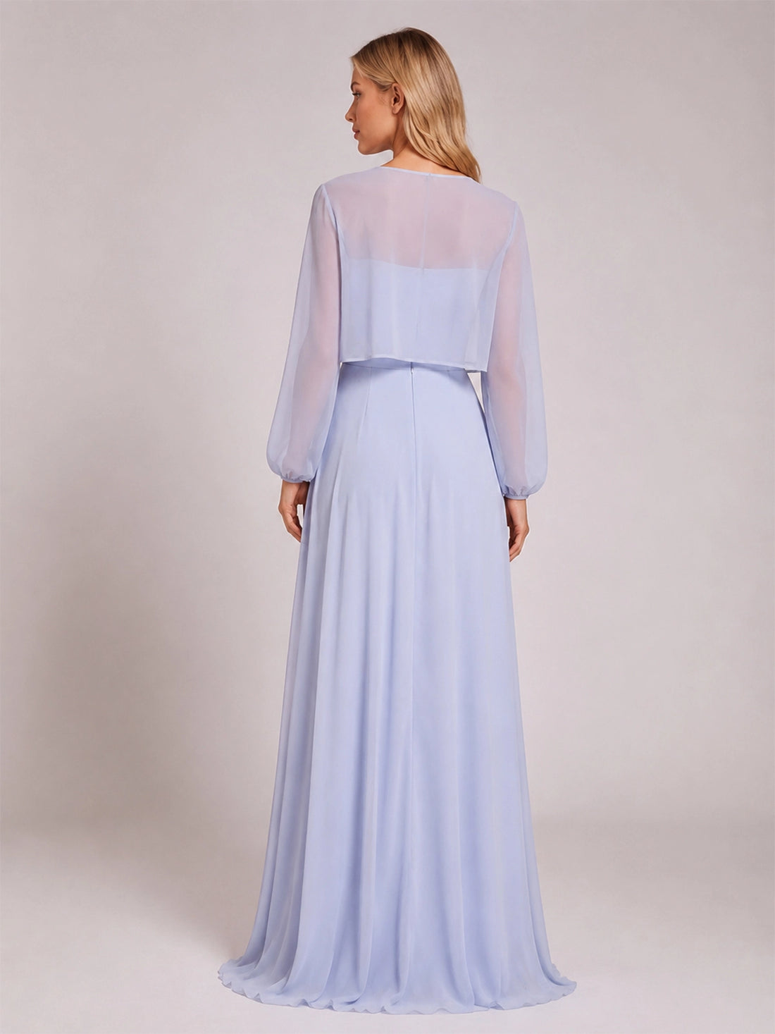 Two-Piece Square Neckline Bridesmaid Dress with Jacket