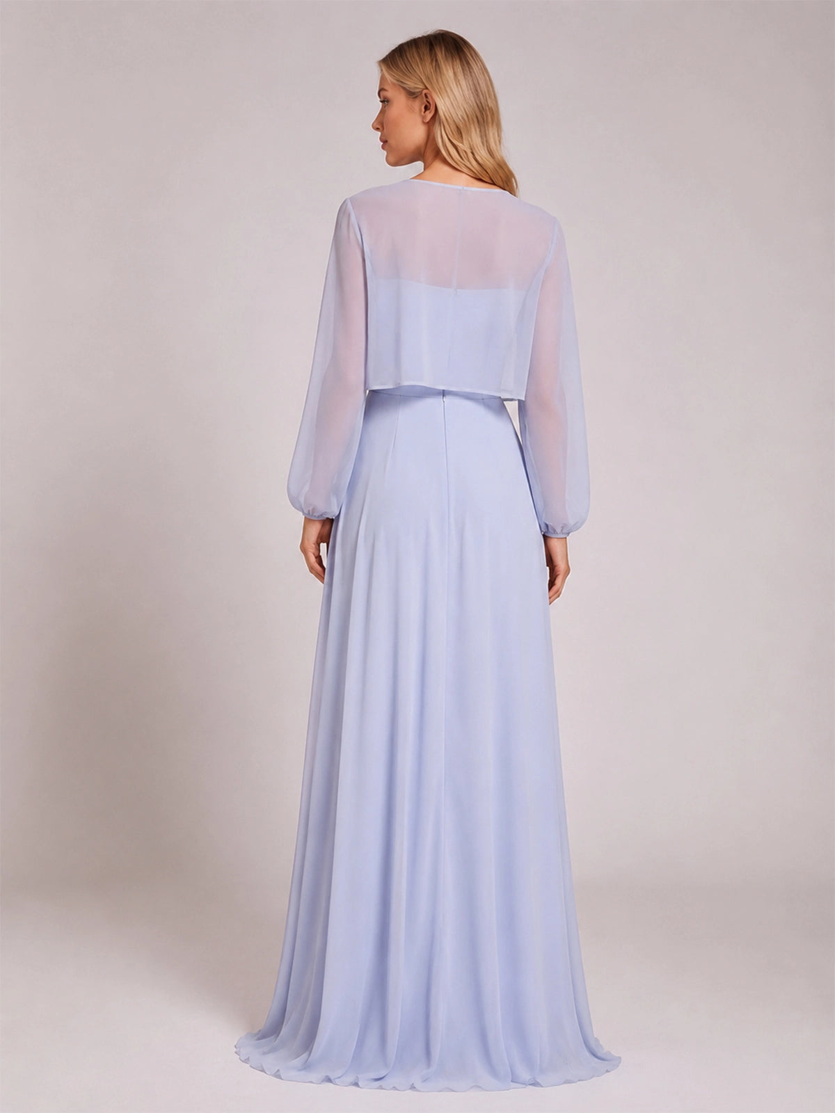 Two-Piece Square Neckline Bridesmaid Dress with Jacket