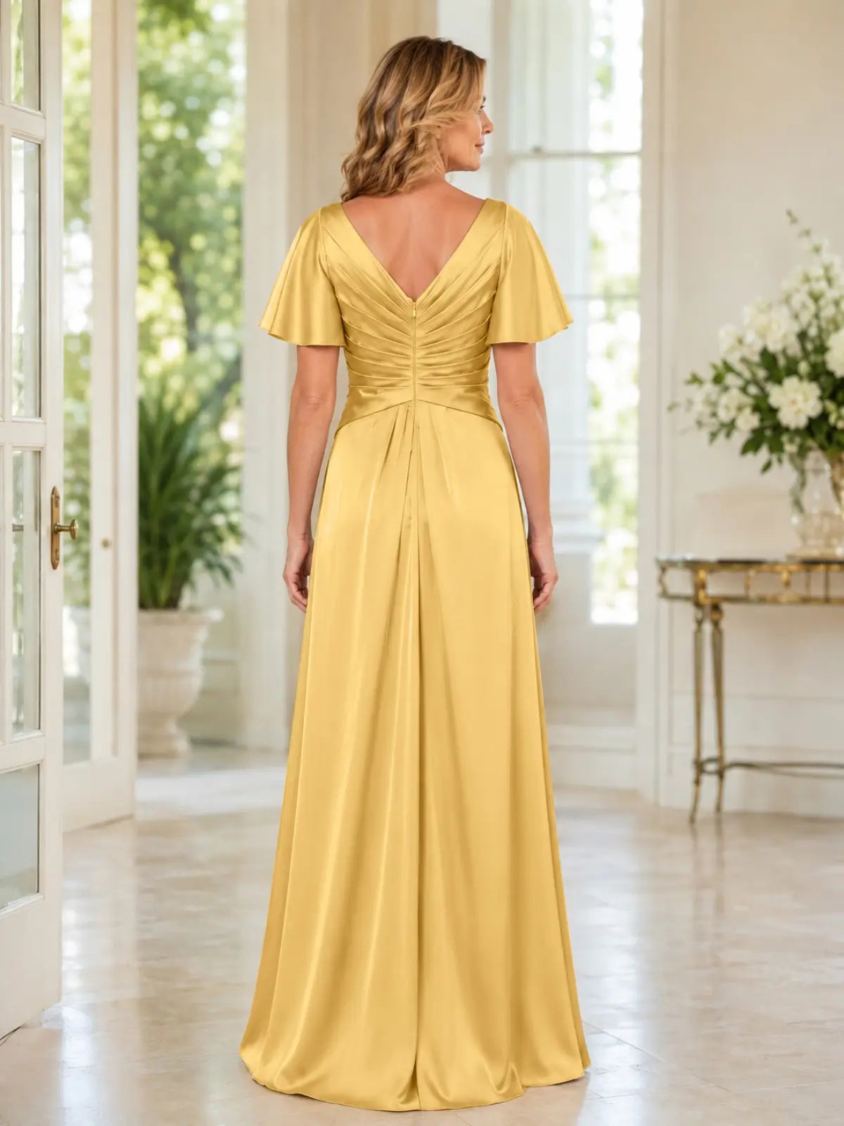 Silk-Like A-Line Mother of the Bride Dress