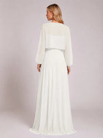 Two-Piece Square Neckline Bridesmaid Dress with Jacket