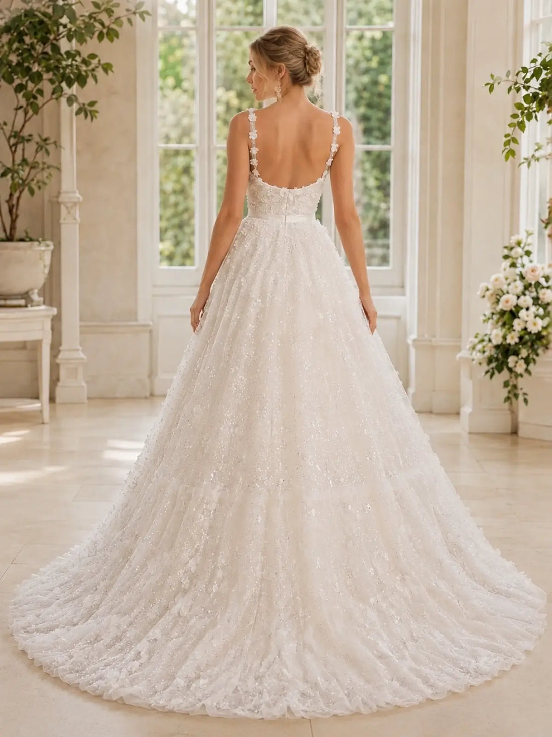 Tulle Ball Gown Wedding Dress