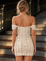 Off-the-Shoulder Homecoming Dress