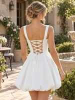 Bubble Hem Homecoming Dress