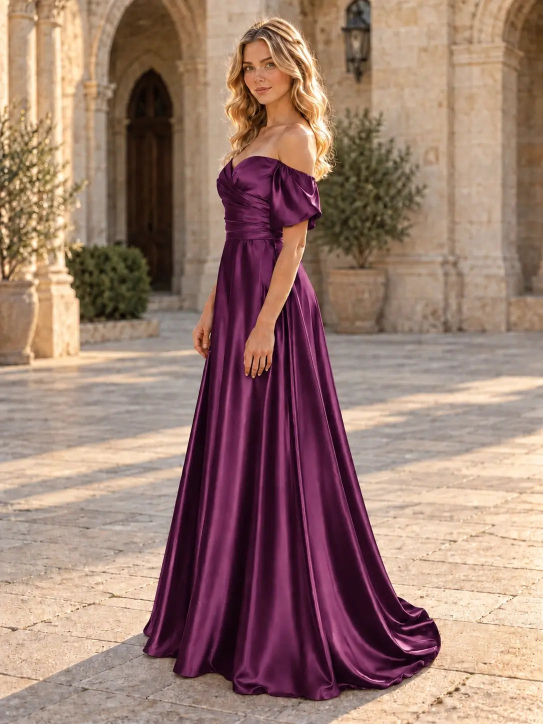 Off-Shoulder Prom Dress 
