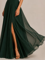 Lace Mother of the Bride Dress with Illusion Neckline