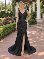 Slit Sheath Prom Dress 