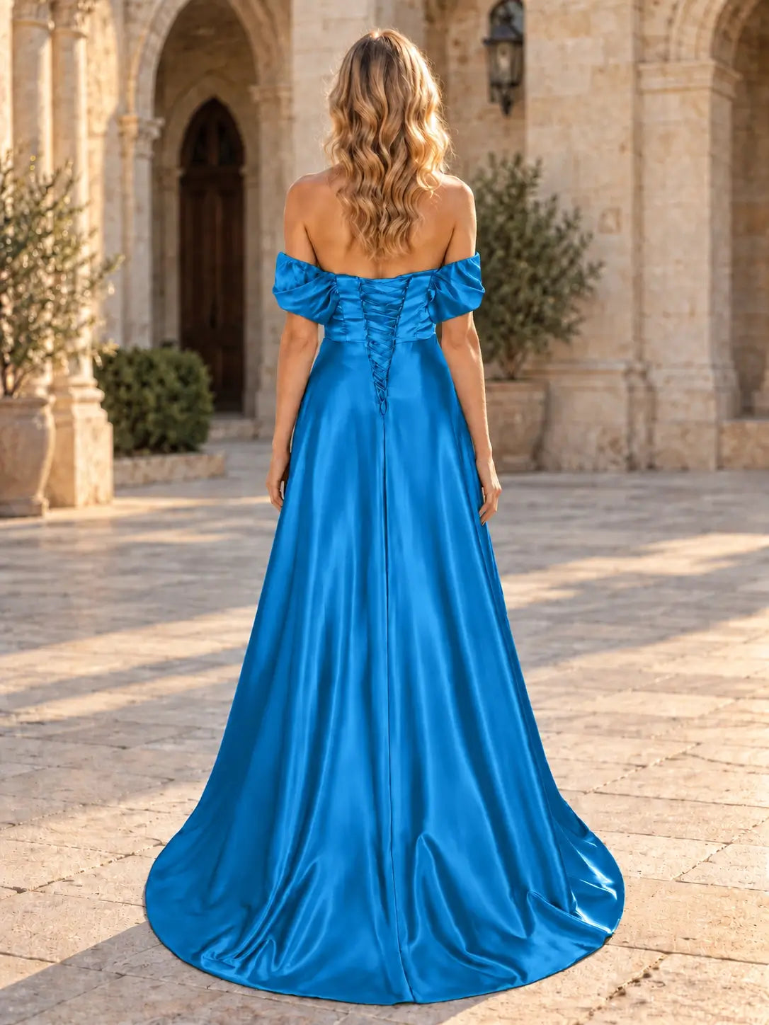 Off-Shoulder Prom Dress 