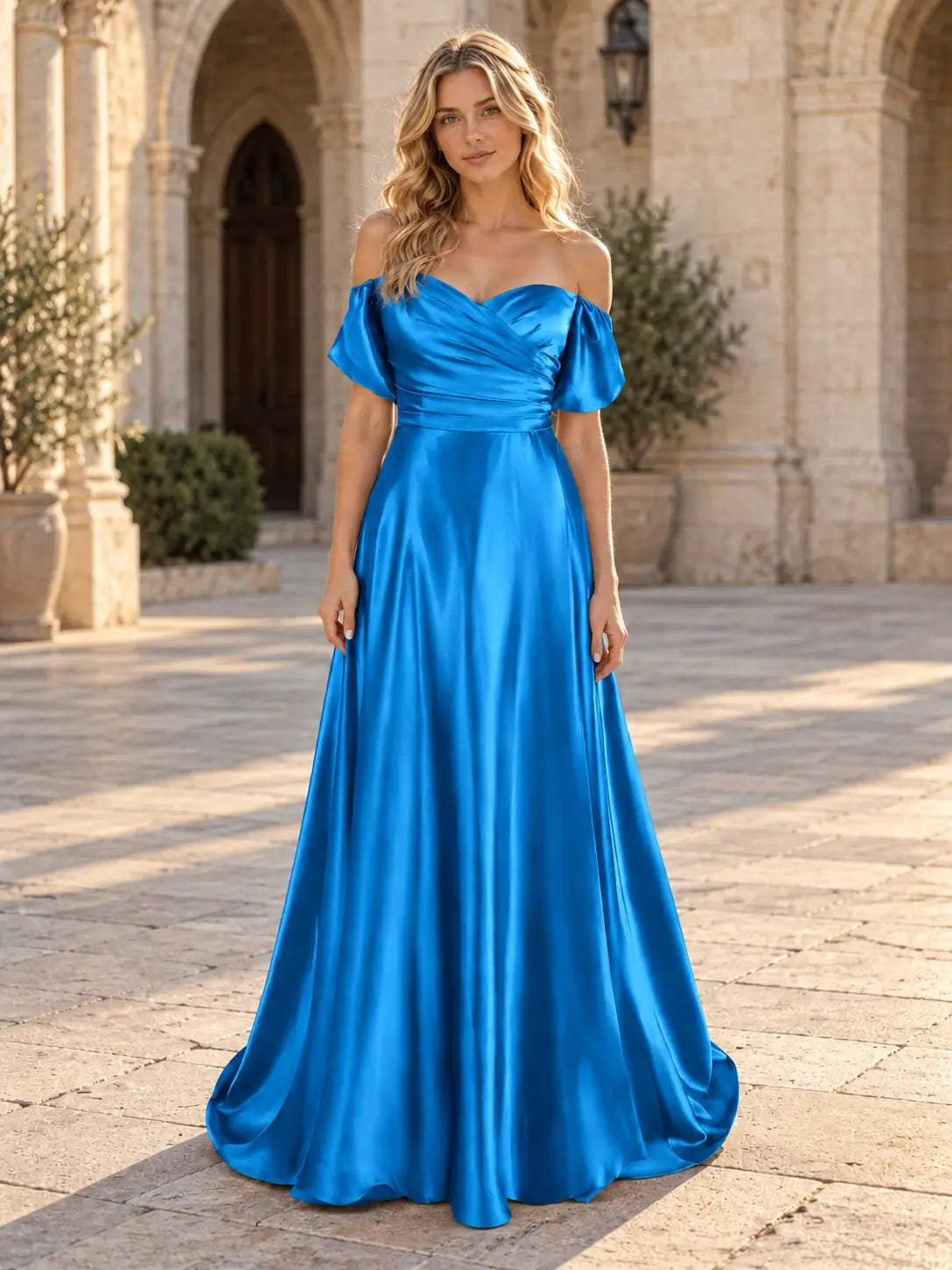 Off-Shoulder Prom Dress 