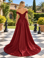 Applique Bodice Prom Dress