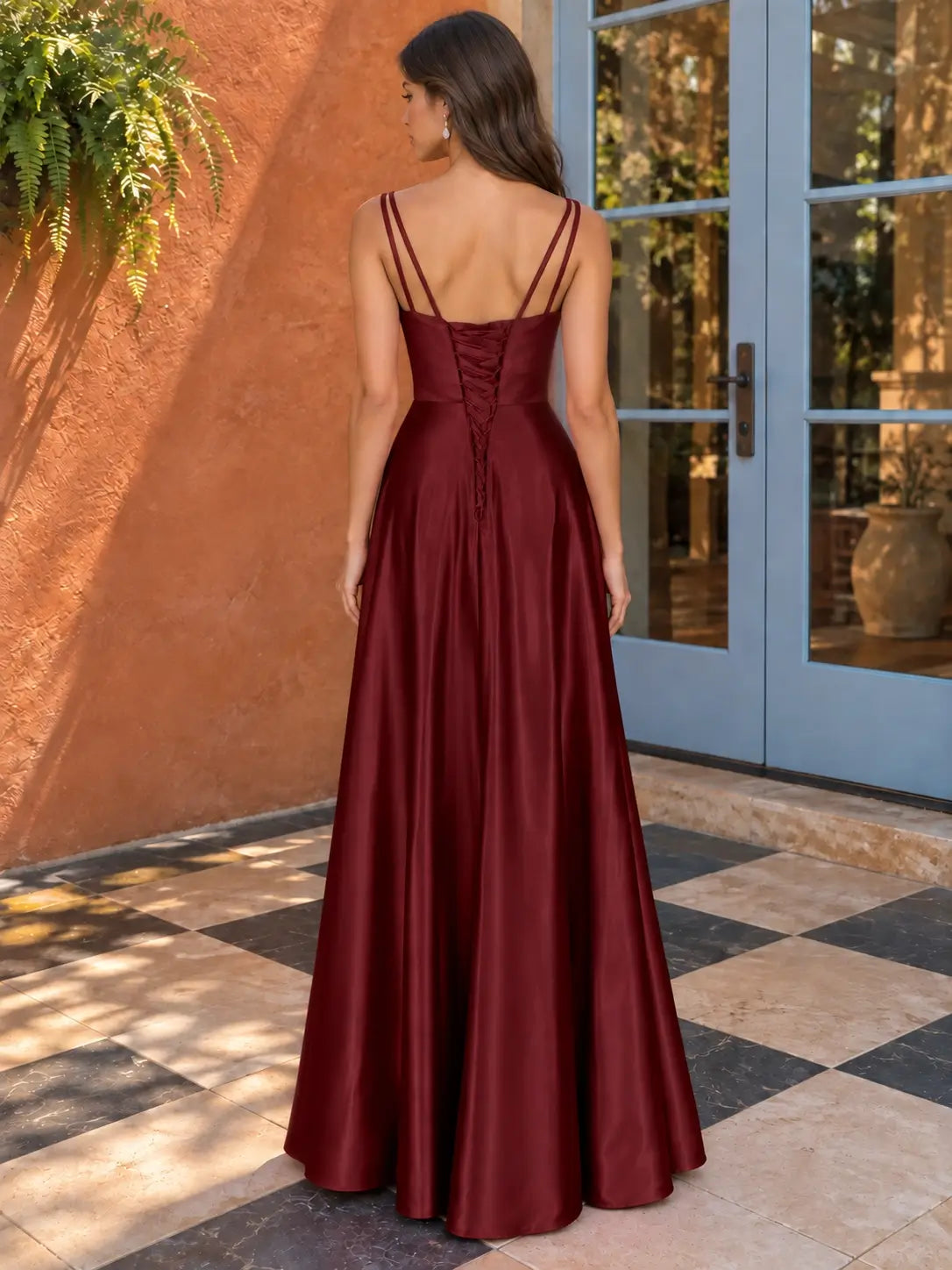Satin Prom Dress 