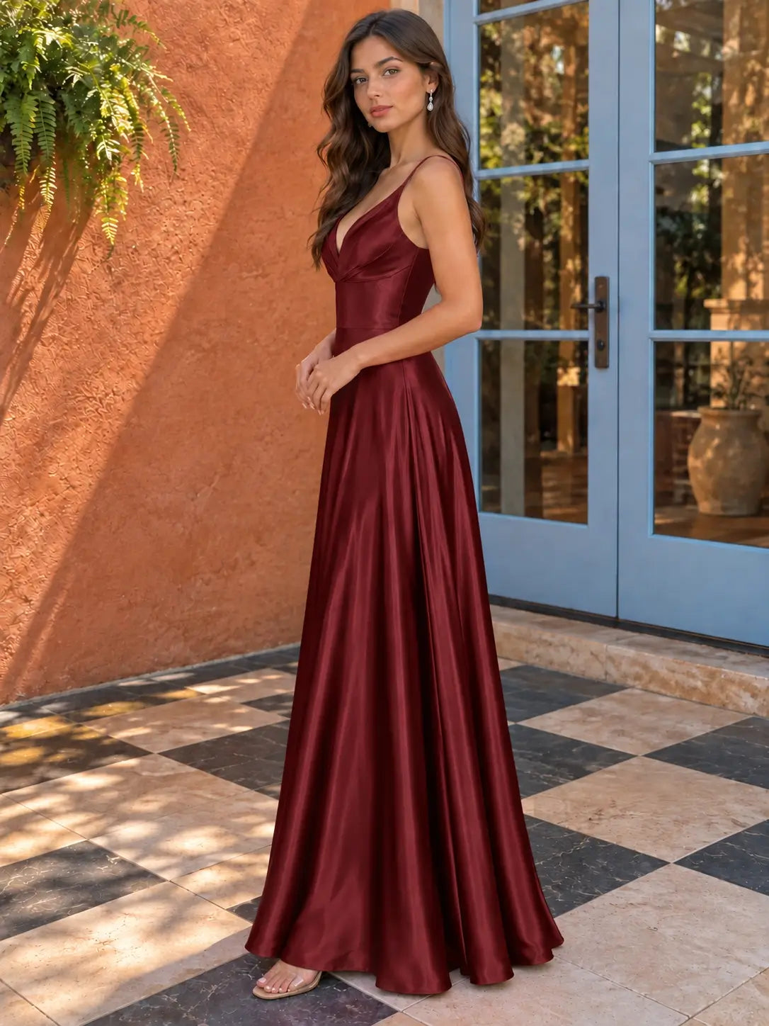Satin Prom Dress 