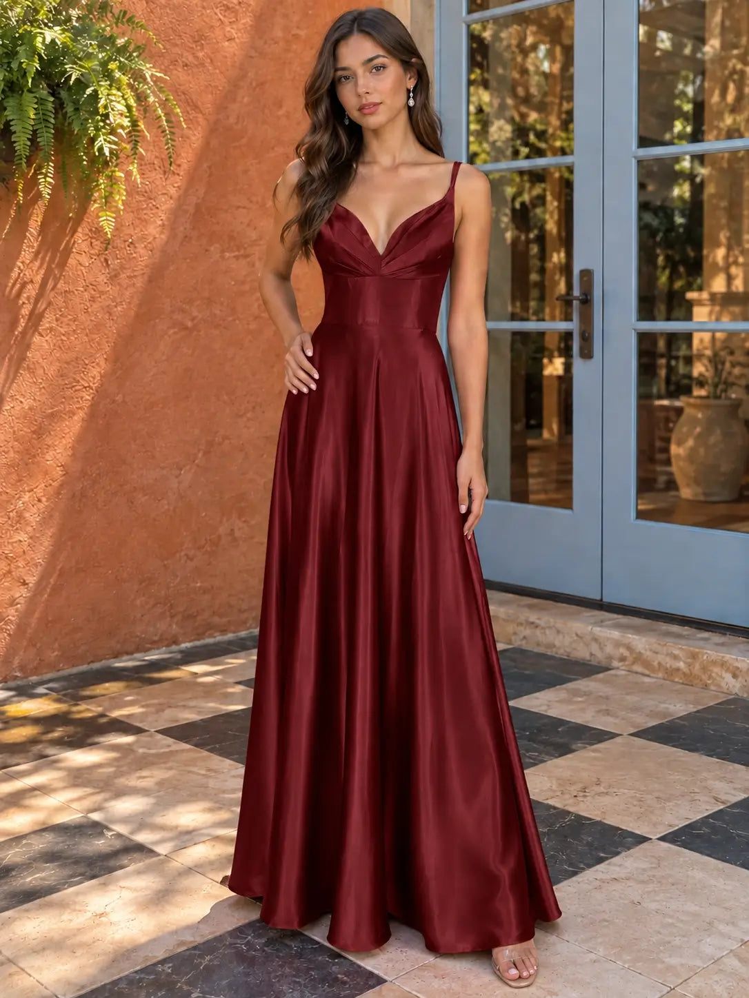 Satin Prom Dress 