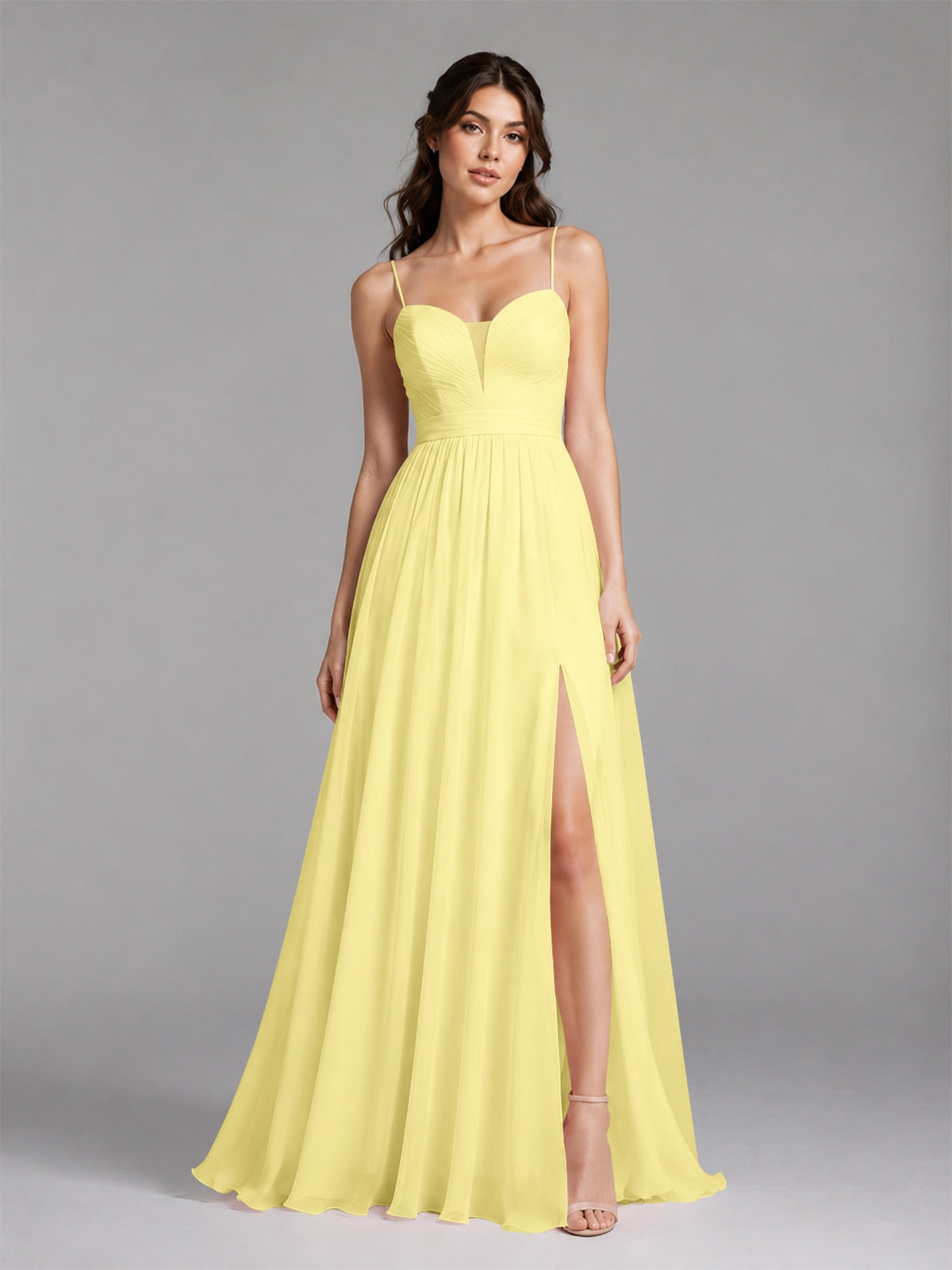 A-Line Bridesmaid Dress with Spaghetti Straps