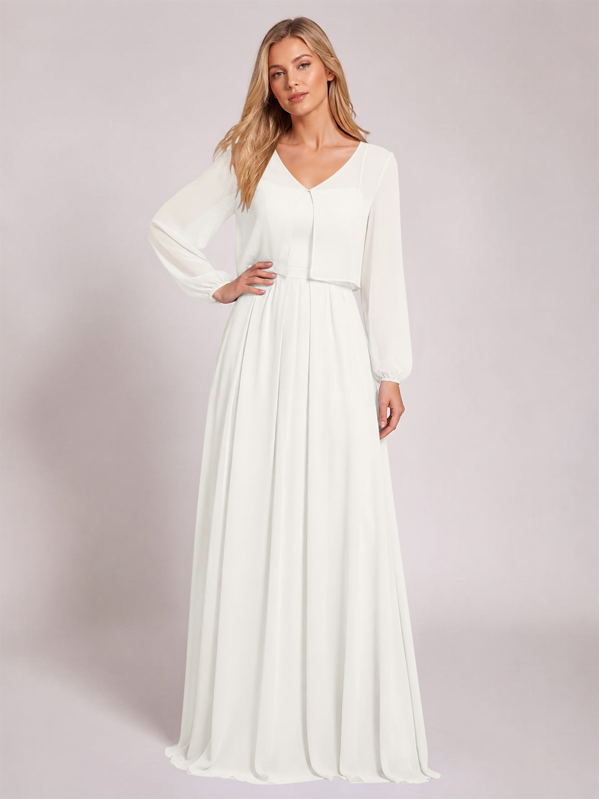 Two-Piece Square Neckline Bridesmaid Dress with Jacket