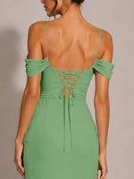 Trumpet Bridesmaid Dress with Slit