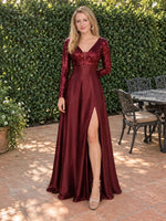 Long Sleeveless Sequin Prom Dress 