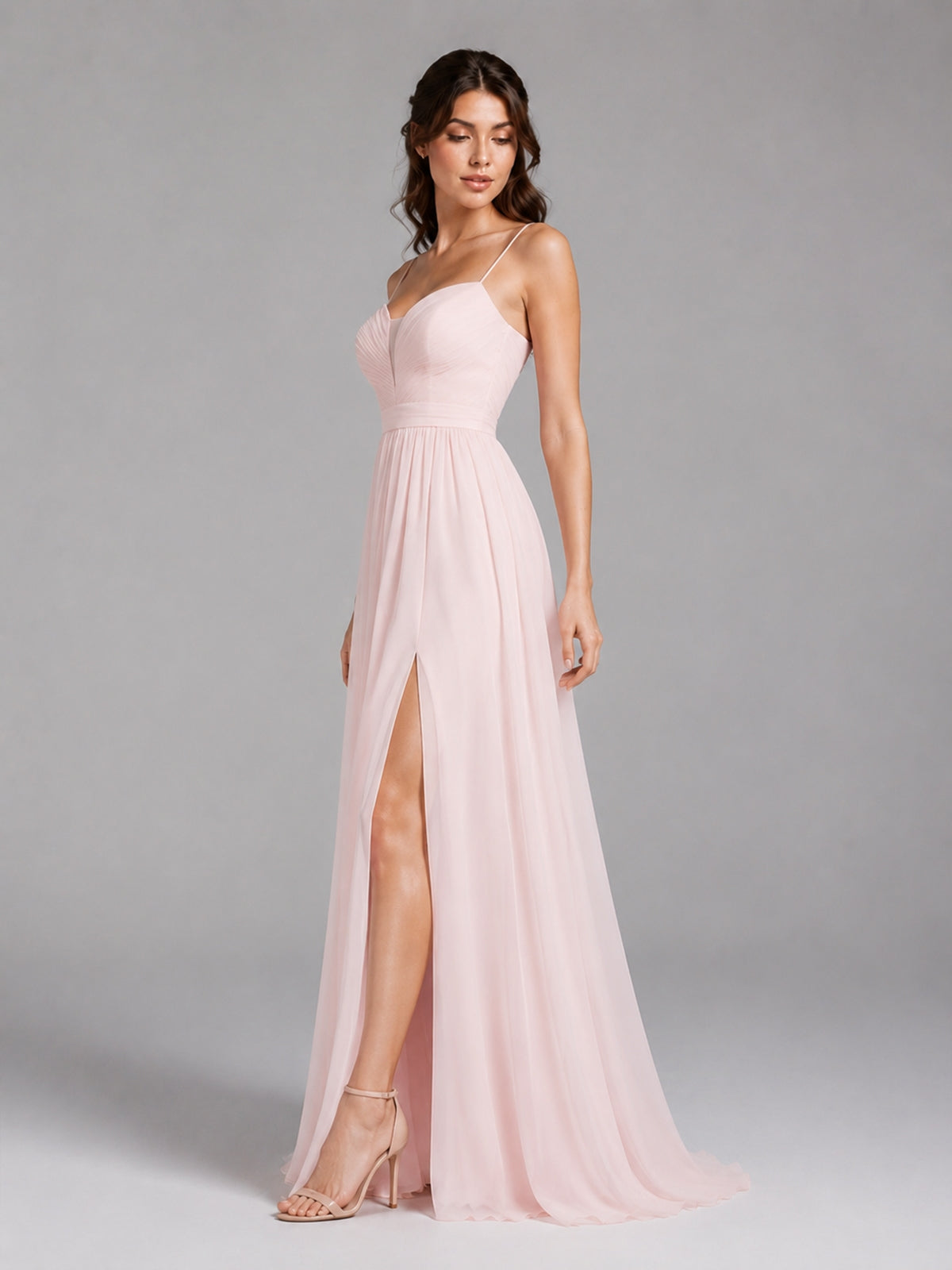 A-Line Bridesmaid Dress with Spaghetti Straps